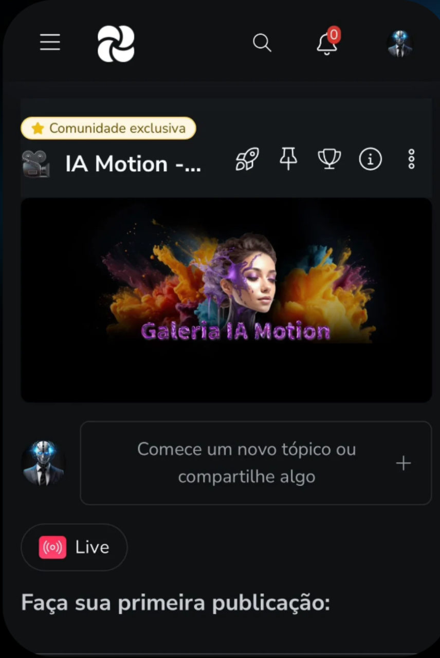 Exponha suas criações na galeria